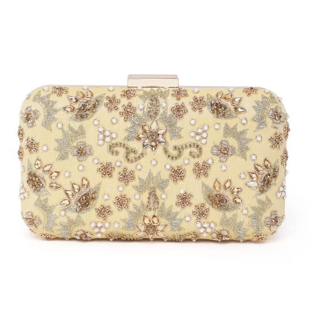 2681 Wedding Bridal Shimmer Sequence Handcrafted Evening Bag Purse Handbag
